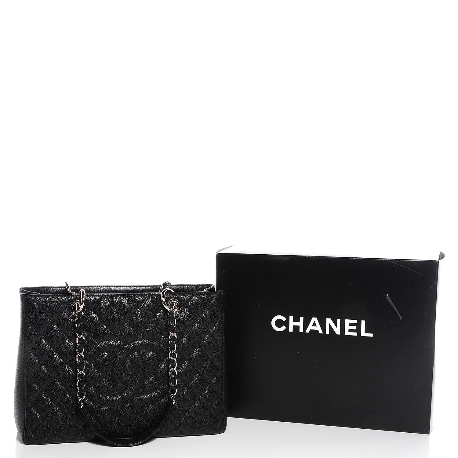 Chanel Caviar Grand Shopping Tote GST Black 7 of 9