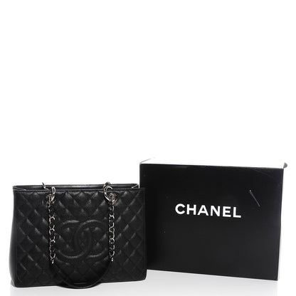 Chanel Caviar Grand Shopping Tote GST Black 7 of 9