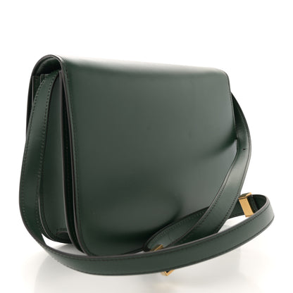 Celine Box Calfskin Medium Classic Box Flap Bag Dark Green 2 of 10