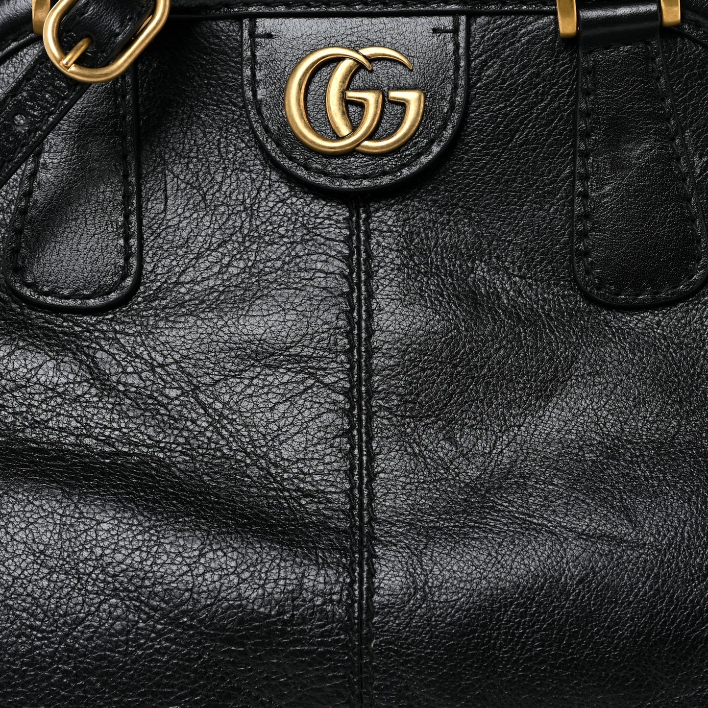 Calfskin Medium Re(Belle) Top Handle Bag Black