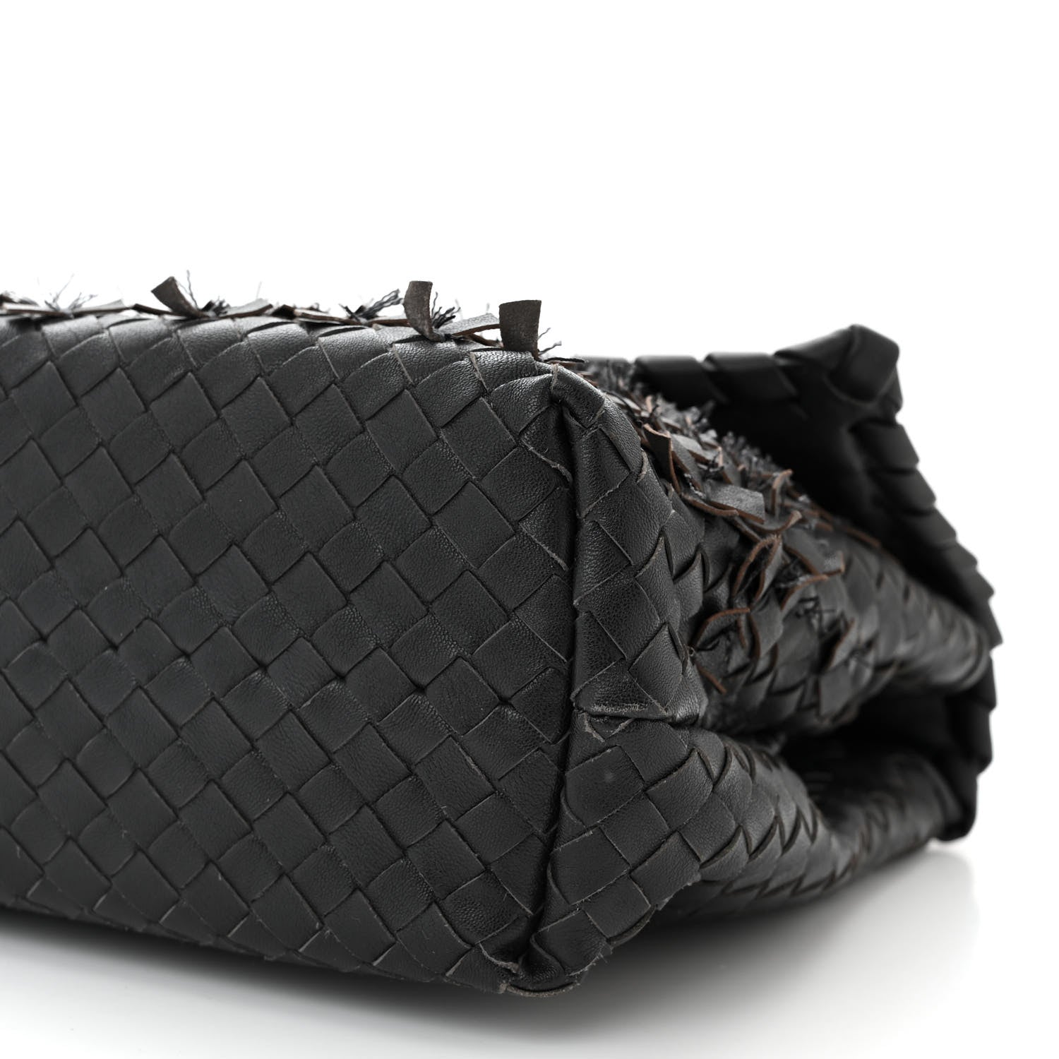 Bottega Veneta Nappa Intrecciato Fringe Flap Black 10 of 10