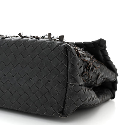 Bottega Veneta Nappa Intrecciato Fringe Flap Black 10 of 10