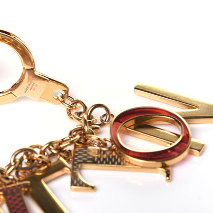 Louis Vuitton LV Tag Bag Charm Gold 4 of 5