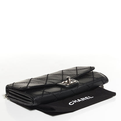 Chanel Calfskin Ultimate Stitch Clutch Flap Black 4 of 9