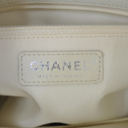 Chanel Caviar Petit Shopping Tote PST White 7 of 9