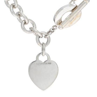 Tiffany Sterling Silver Heart Tag Toggle Necklace 4 of 4