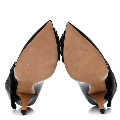 Valentino Garavani Nappa Bow Pointed Toe 85mm Pumps 38 Black 5 of 16