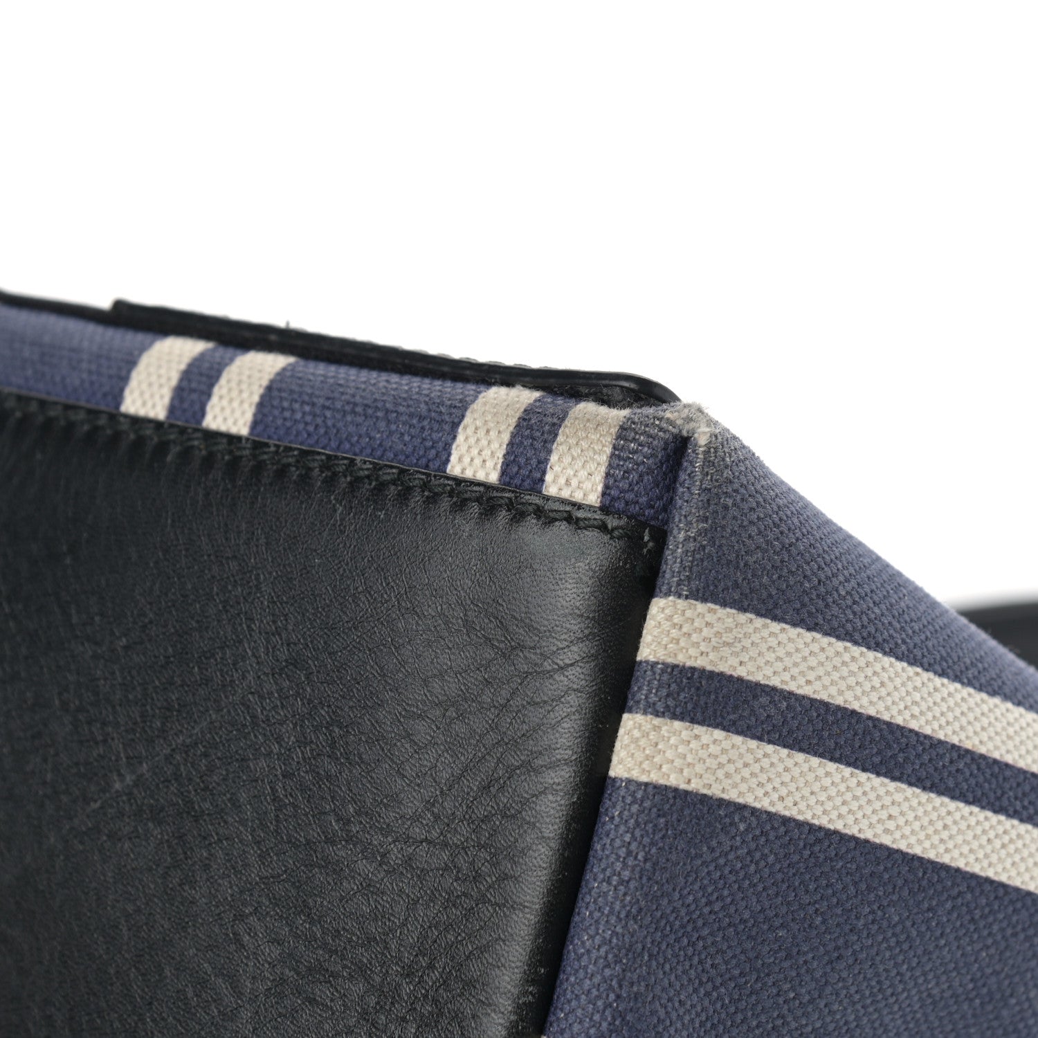 Balenciaga Canvas Striped S Navy Cabas Navy 12 of 17