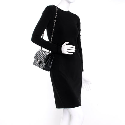 Chanel Caviar Quilted Medium Double Flap Black 2 of 10
