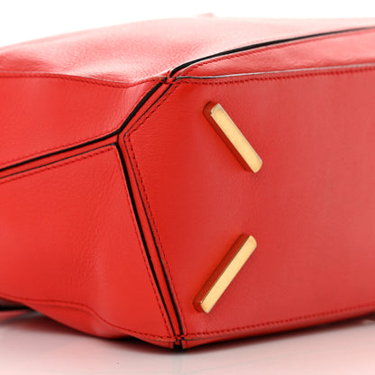 Loewe Calfskin Small Puzzle Bag Scarlet 9 of 17