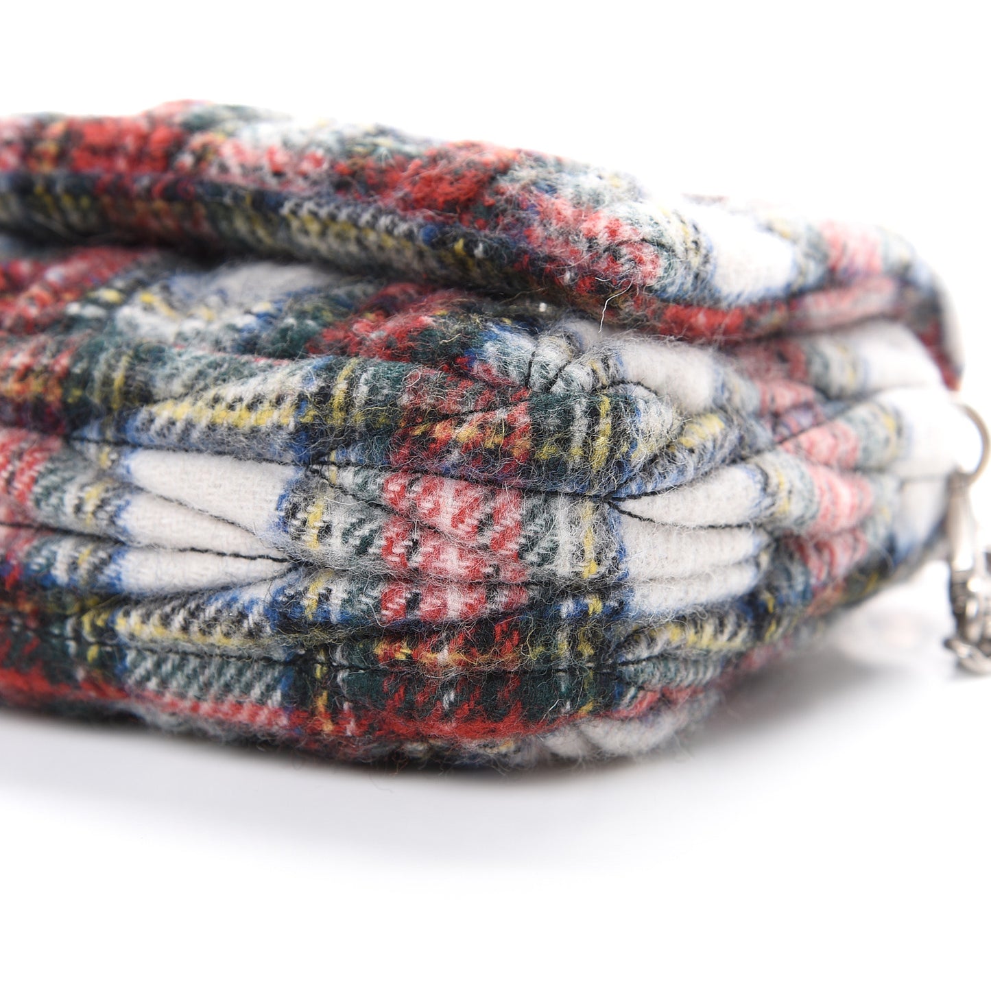 Tartan Matelasse Small Flap Naturale