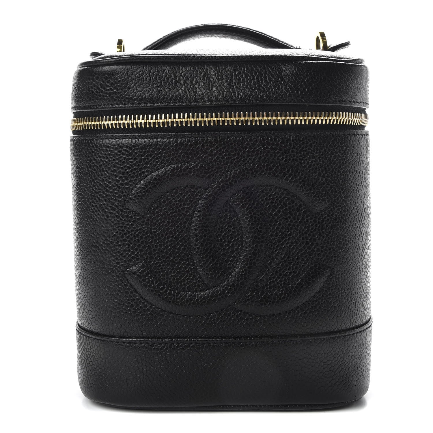 Chanel Caviar Vanity Cosmetic Case Black 1 of 9