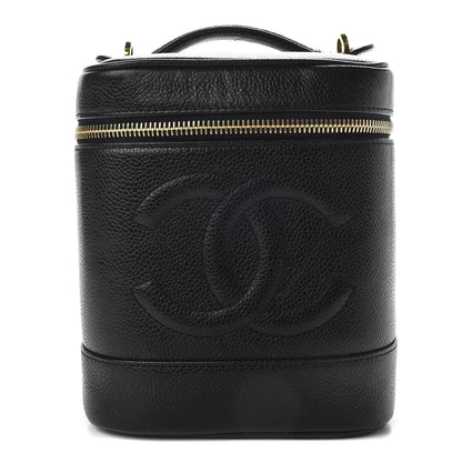 Chanel Caviar Vanity Cosmetic Case Black 1 of 9