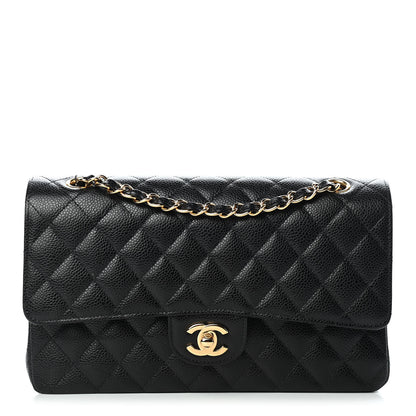 Chanel Caviar Quilted Medium Double Flap Black 1 of 9