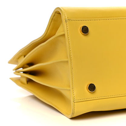 Saint Laurent Calfskin Small Sac De Jour Bag Yellow 4 of 19