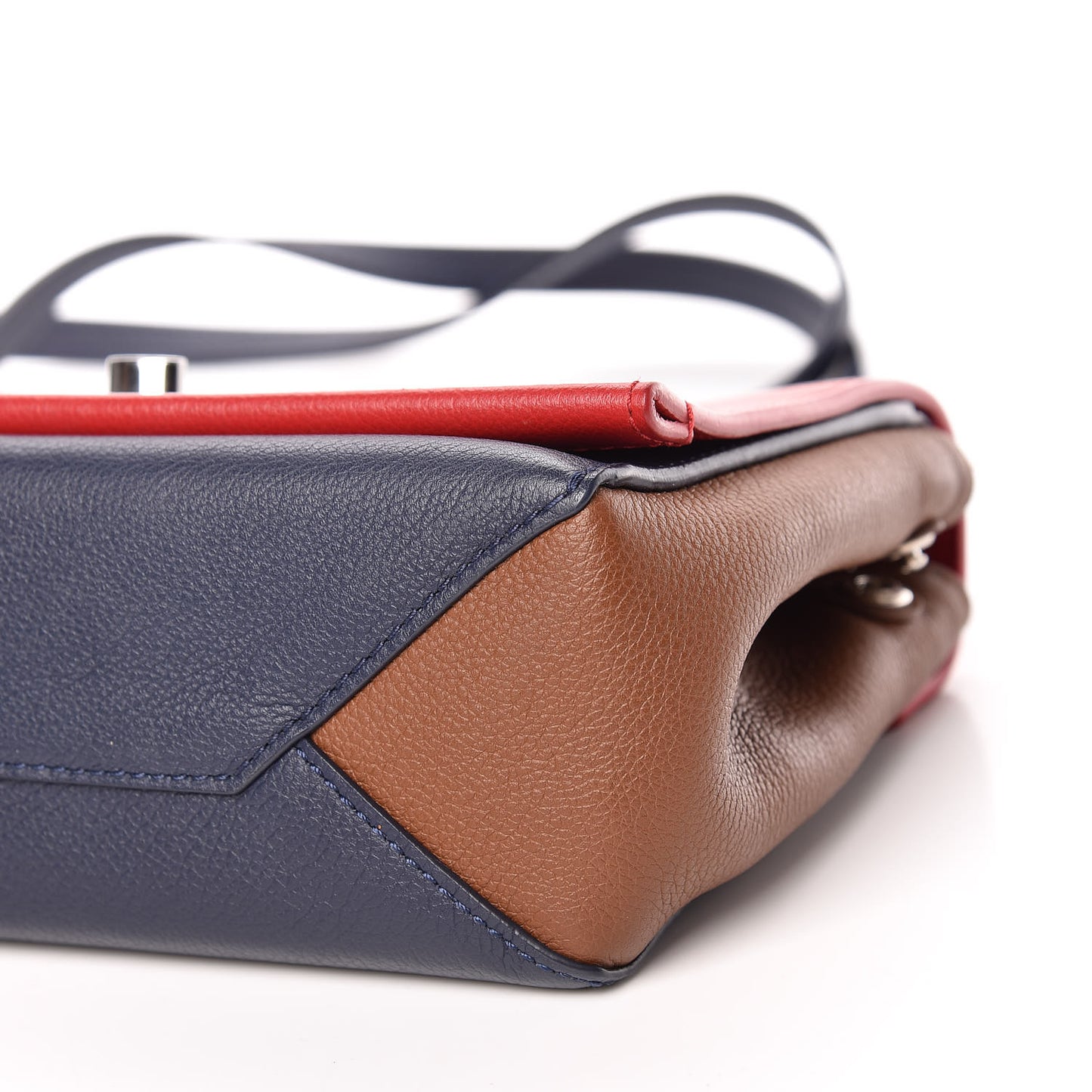 Calfskin Lockme II Chain Bag BB Rubis Marine