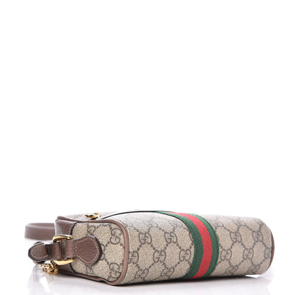 Gucci GG Supreme Monogram Web Mini Ophidia Shoulder Bag Brown 4 of 13