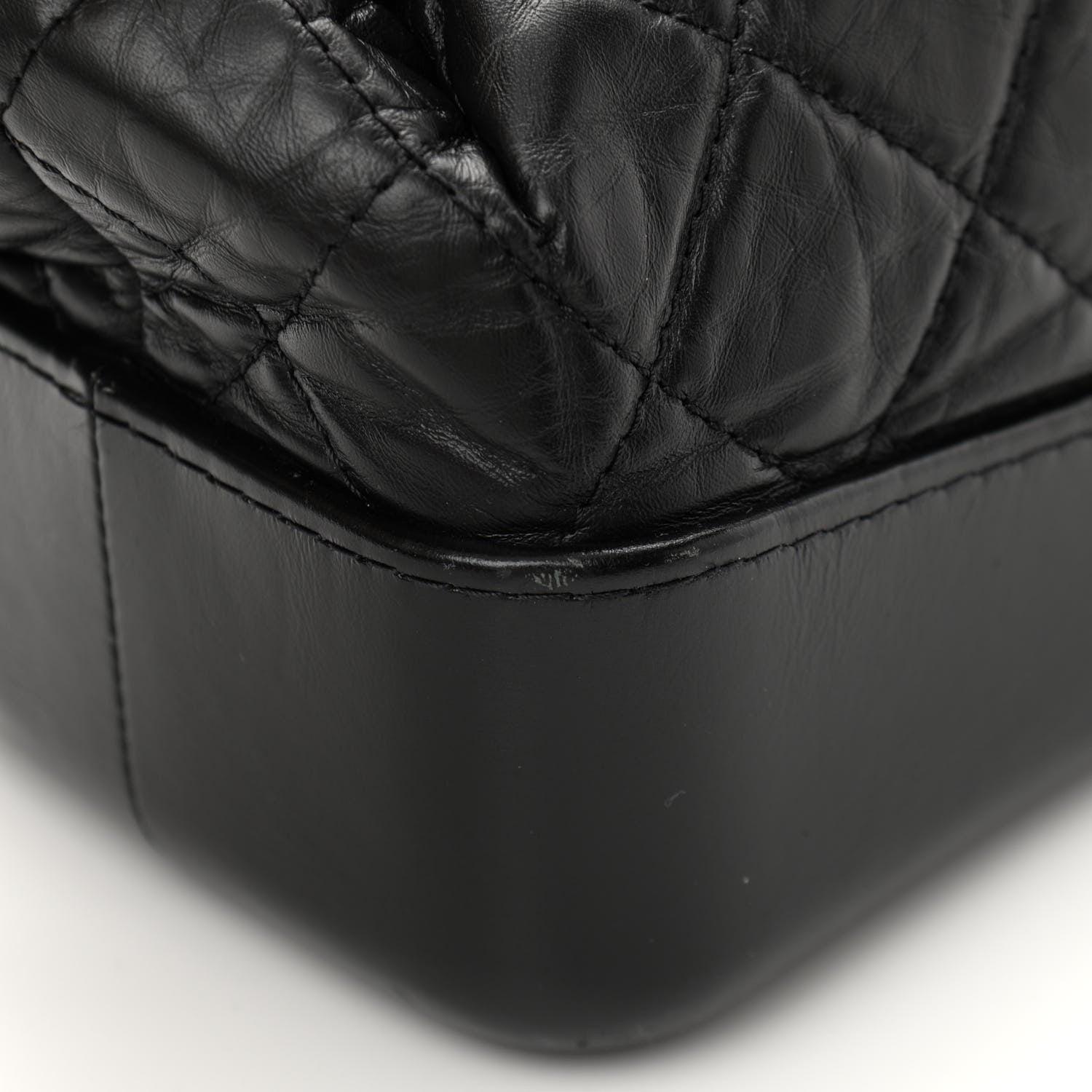 Chanel Aged Calfskin Quilted Gabrielle Backpack Black 14 of 15