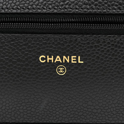 Chanel Caviar Quilted Wallet on Chain WOC Black 6 of 11