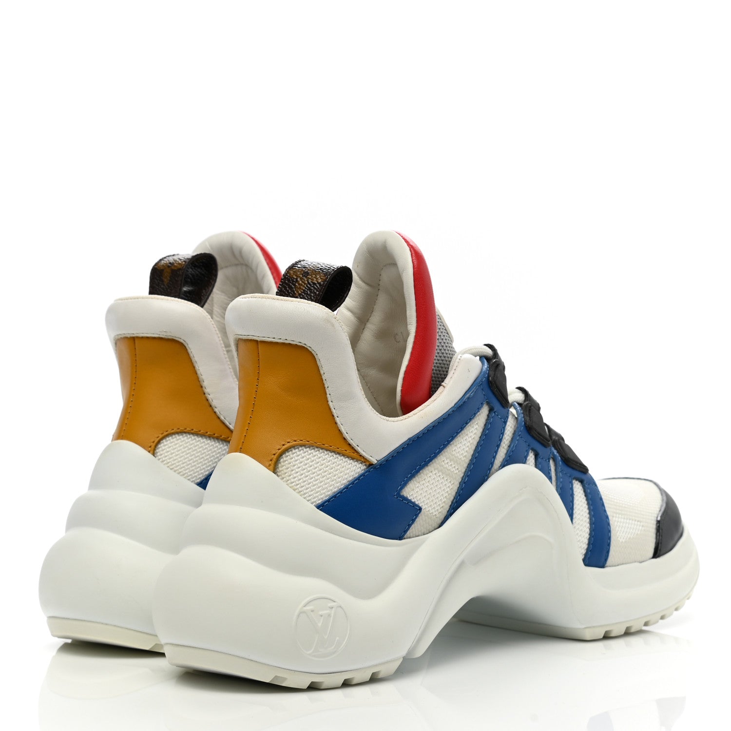 Louis Vuitton Calfskin Technical Nylon LV Archlight Sneakers 36 Electric Blue 4 of 9