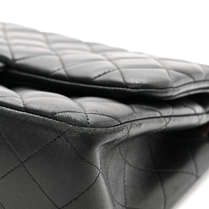 Chanel Lambskin Quilted Jumbo Double Flap Black 11 of 14