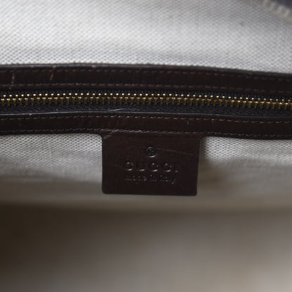 Gucci Monogram Vintage Web Medium Boston Dark Brown 11 of 16
