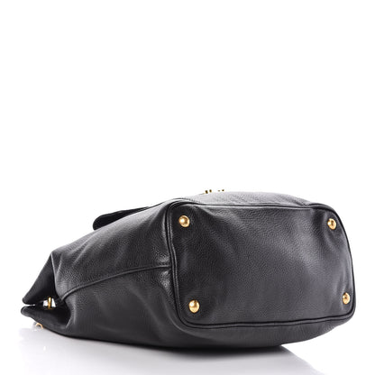 Miu Miu Vitello Daino Shoulder Bag Black 4 of 11