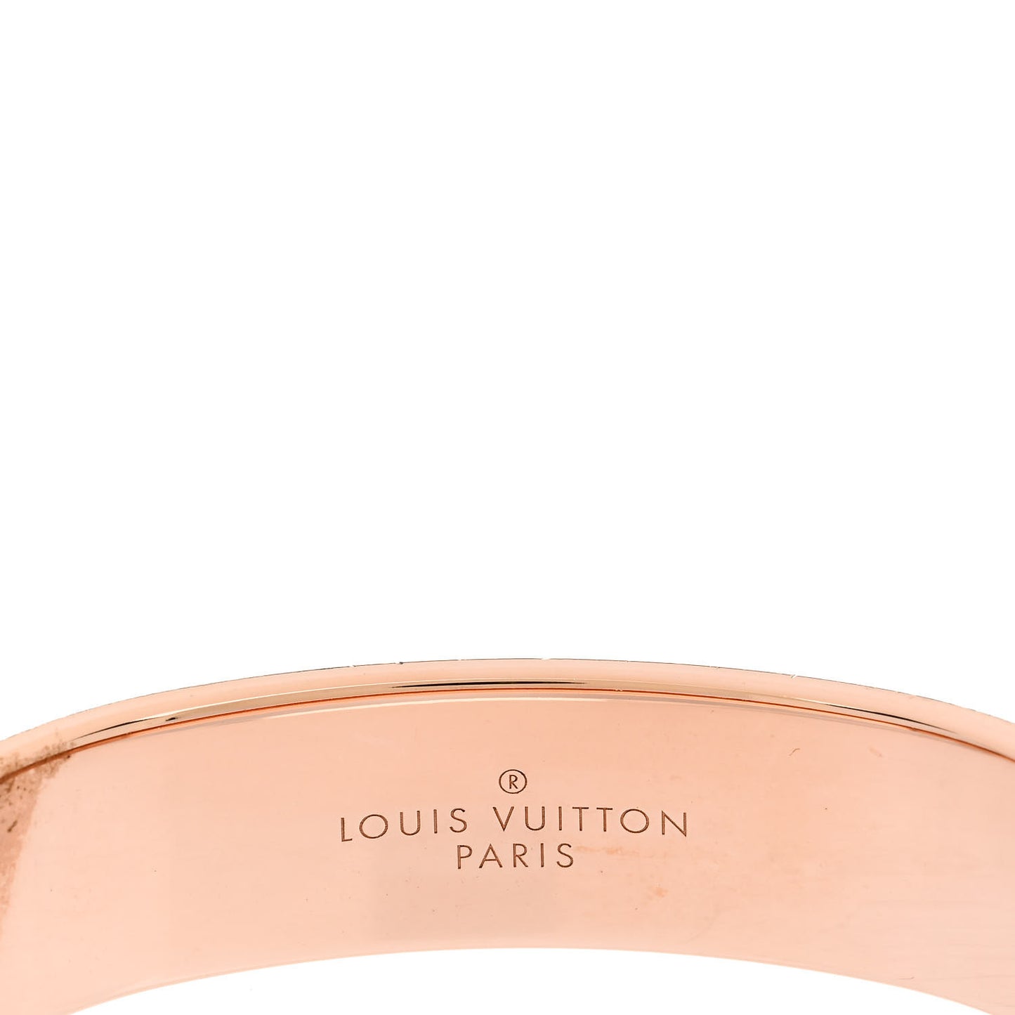 Metal Enamel Confidential Bangle Bracelet S Pink