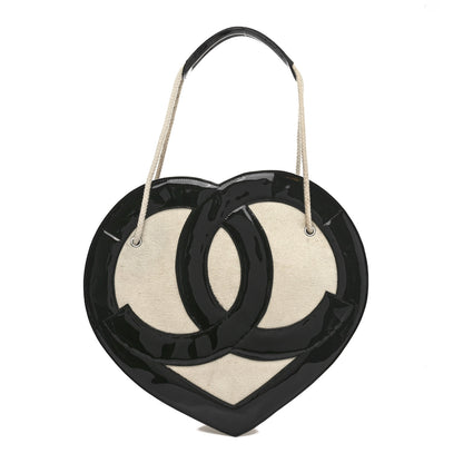 Chanel Patent Terry Ocean Drive Shoulder Bag Black White 1 of 10