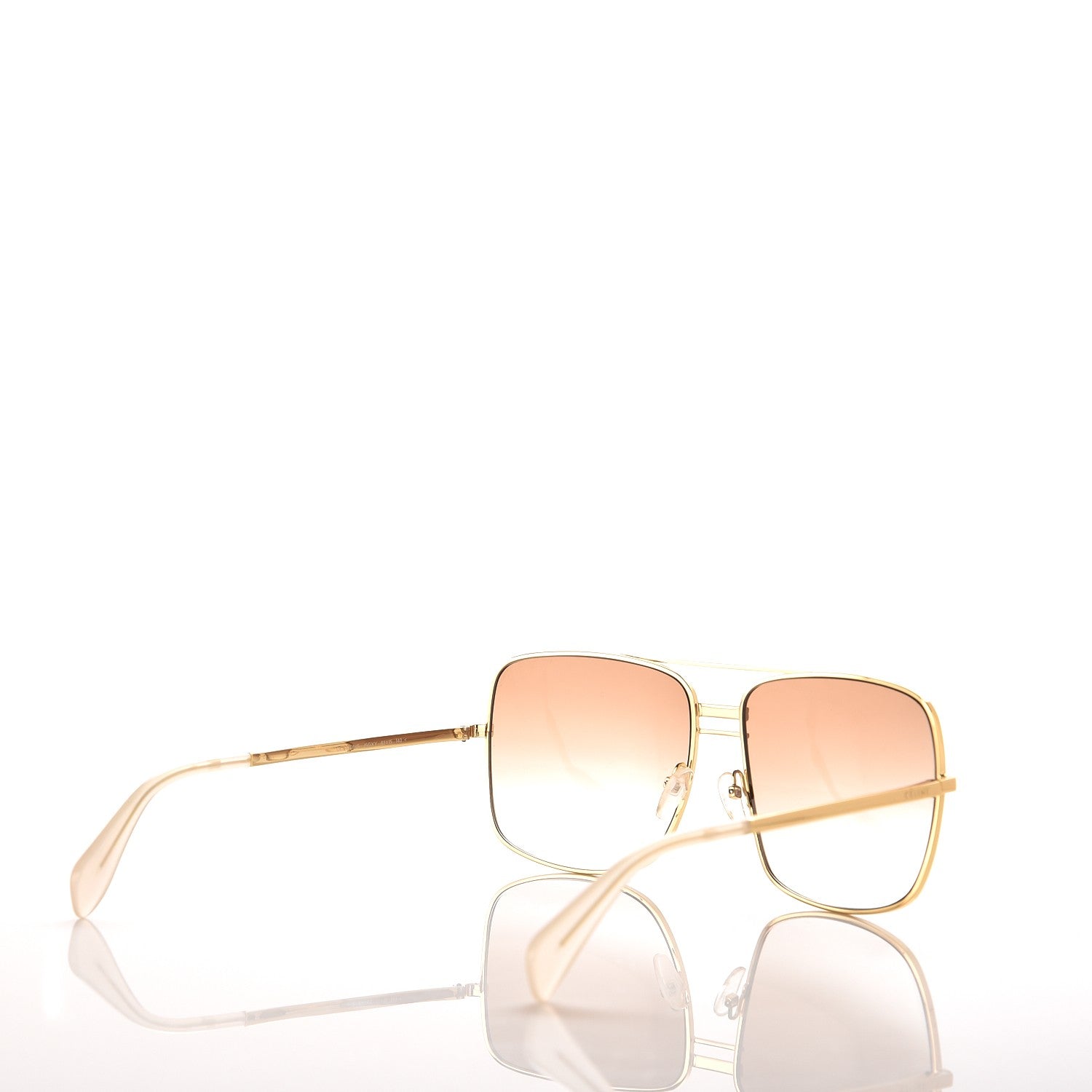 Celine Metal Sunglasses CL 41808/S Gold 4 of 8