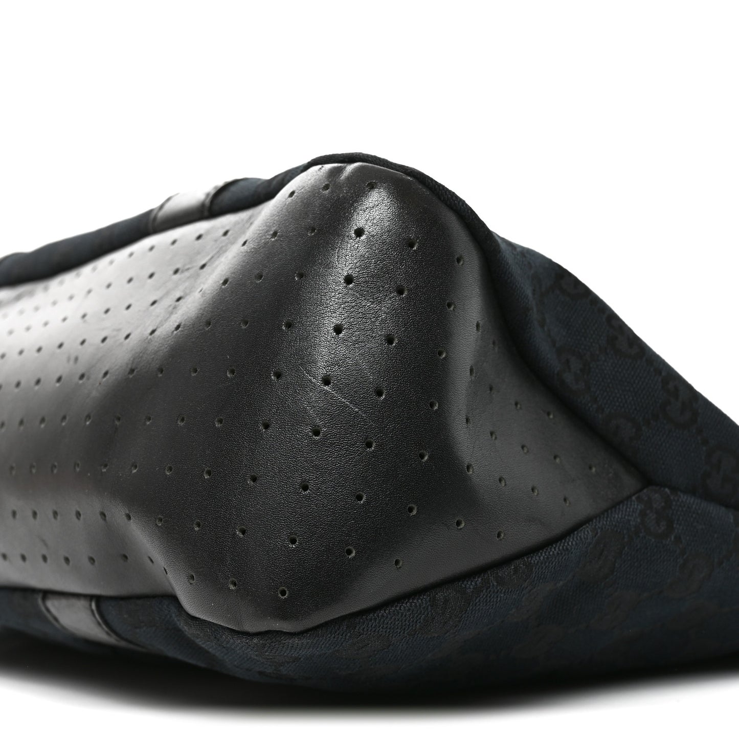 Monogram Calfskin Perforated Tote Black