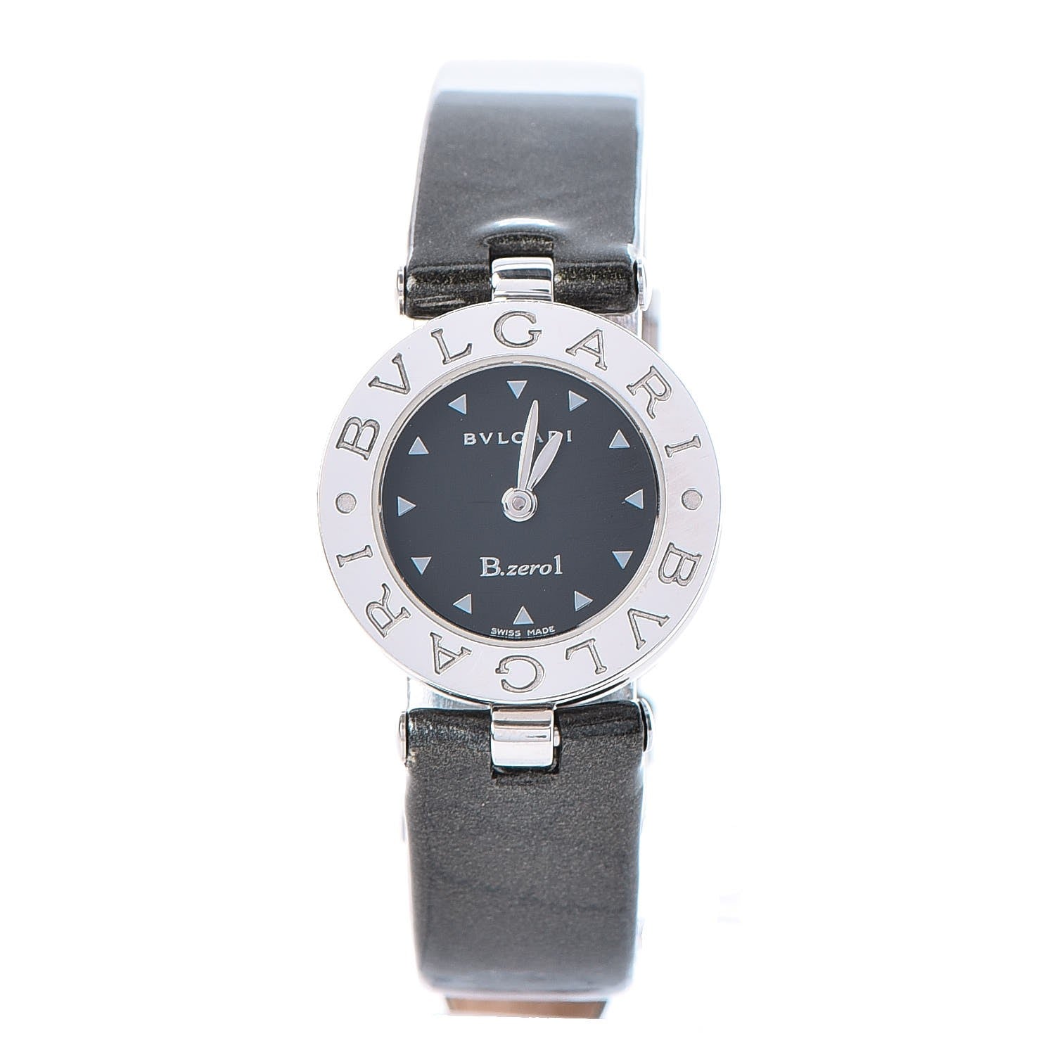 Bulgari Stainless Steel Calfskin 22mm B.Zero1 Quartz Watch Black 9 of 19