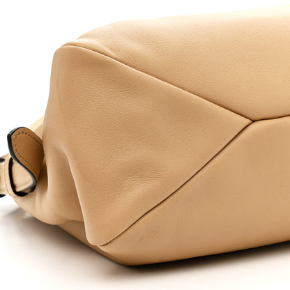 Prada Soft Calfskin Large Aimée Shoulder Bag Travertine 9 of 10