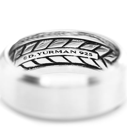 David Yurman Sterling Silver 8.5mm Beveled Edge Band Ring 62 10 4 of 4