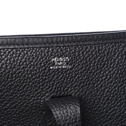 Hermes Taurillon Clemence Evelyne III PM Black 6 of 10