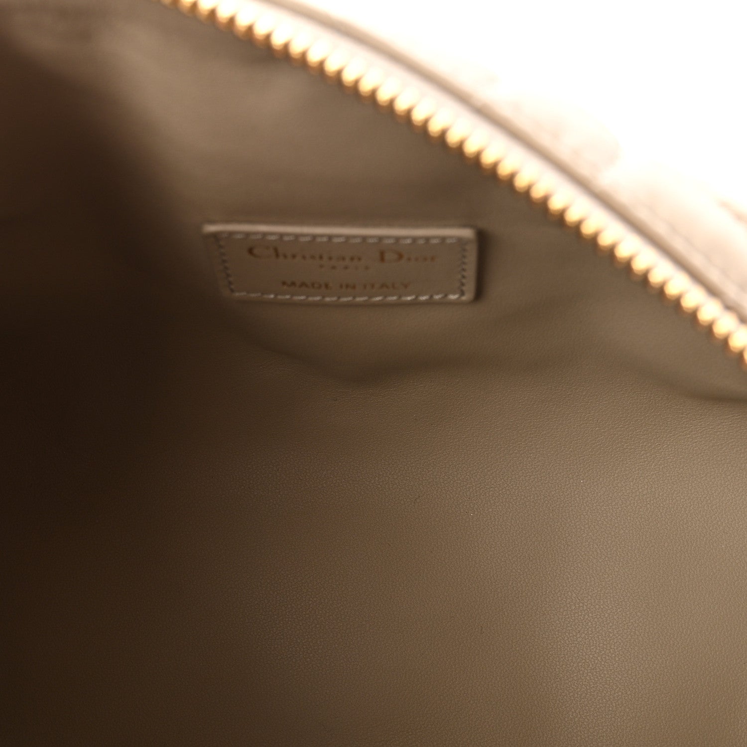 Christian Dior Calfskin Macrocannage Medium Diortravel Nomad Pouch Sand 5 of 10
