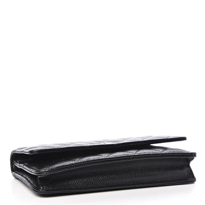 Chanel Caviar Quilted Wallet On Chain WOC Black 4 of 12