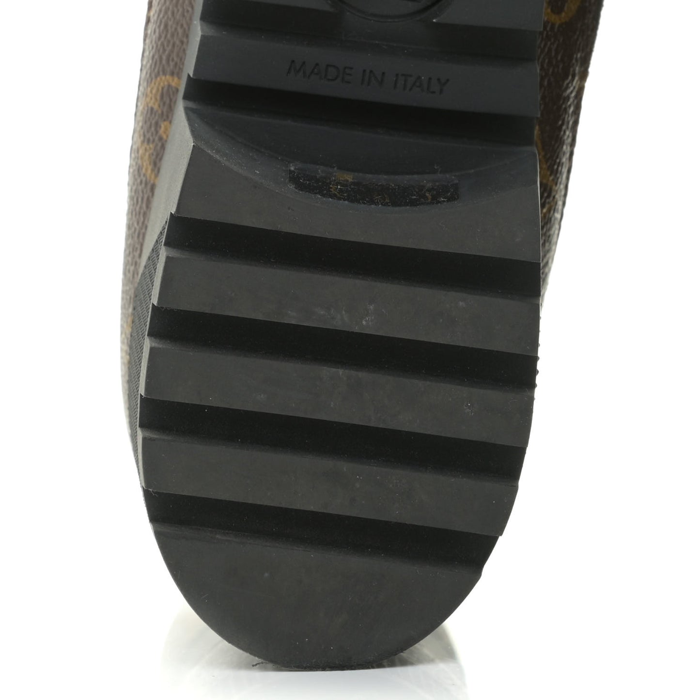 Suede Calfskin Monogram Laureate Platform Desert Boots 42 Black