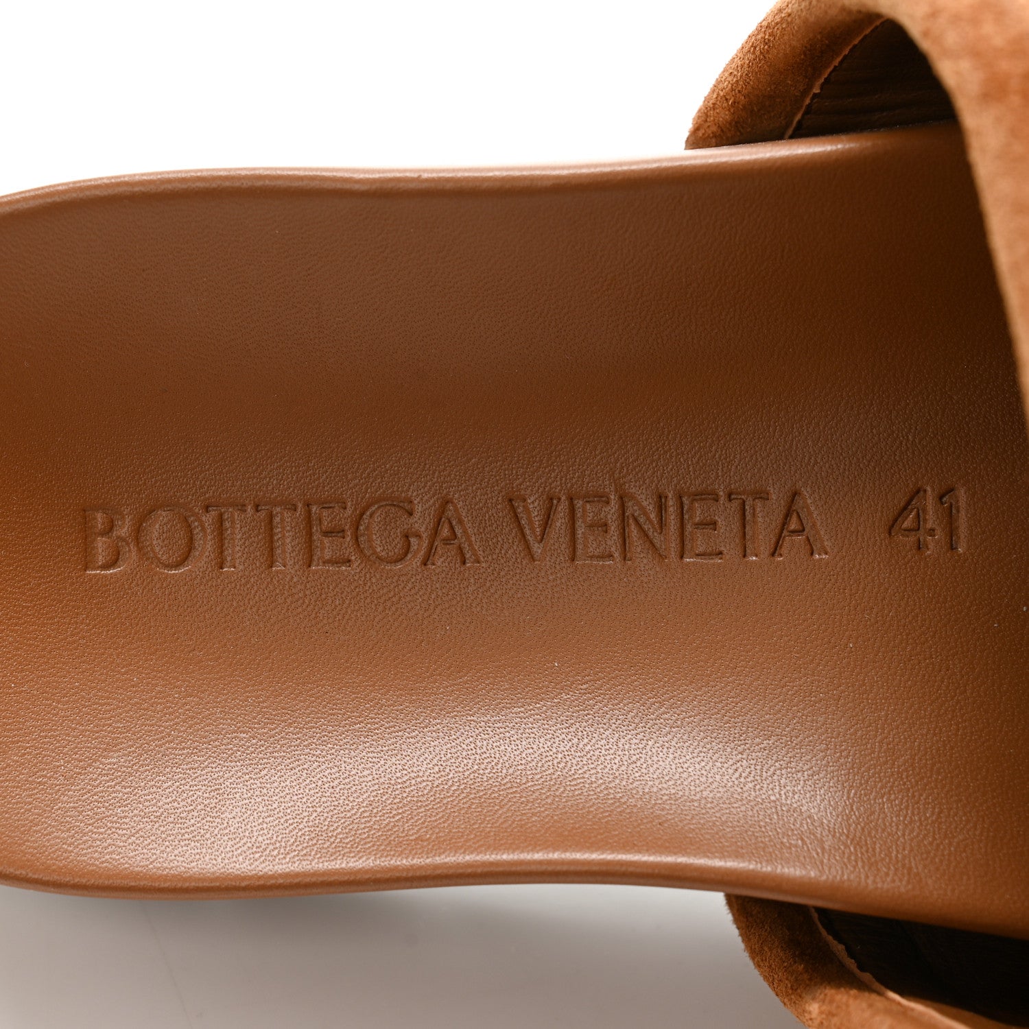 Bottega Veneta Suede Intrecciato Reggie Mules 41 Caramel 6 of 9