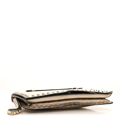 Valentino Garavani Metallic Nappa Rockstud Wristlet Clutch  Gold 4 of 12