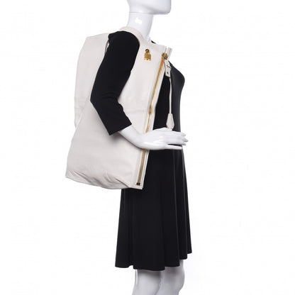 Tom Ford Ramskin Small Alix Padlock Zip Shoulder Bag White 2 of 13