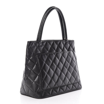 Chanel Caviar Quilted Medallion Tote Black 3 of 9