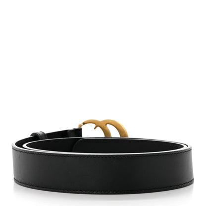 Gucci Calfskin Double G 30mm Belt 80 32 Black 2 of 4