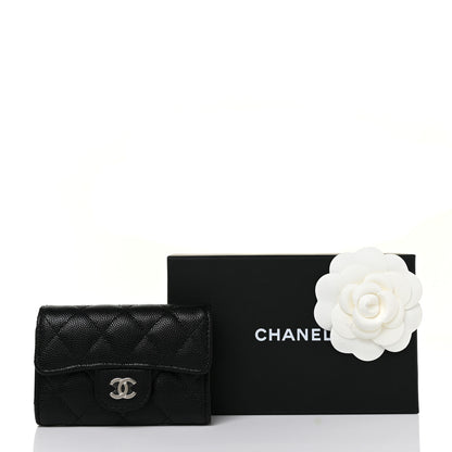 Chanel Caviar Quilted Classic 4 Key Holder Wallet Black 10 of 10