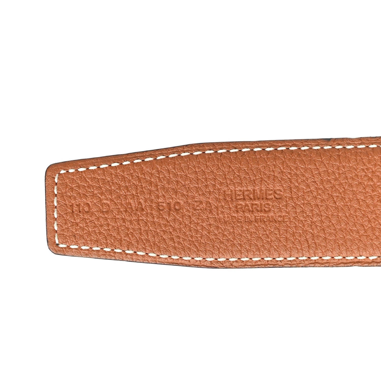 Hermes Box Togo 32mm Guilloche H Belt 110 Black Gold 3 of 3