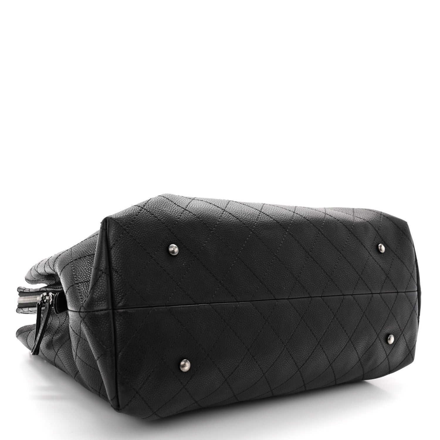 Chanel Grained Vegetal Calfskin Urban Shopping Tote Black 4 of 13