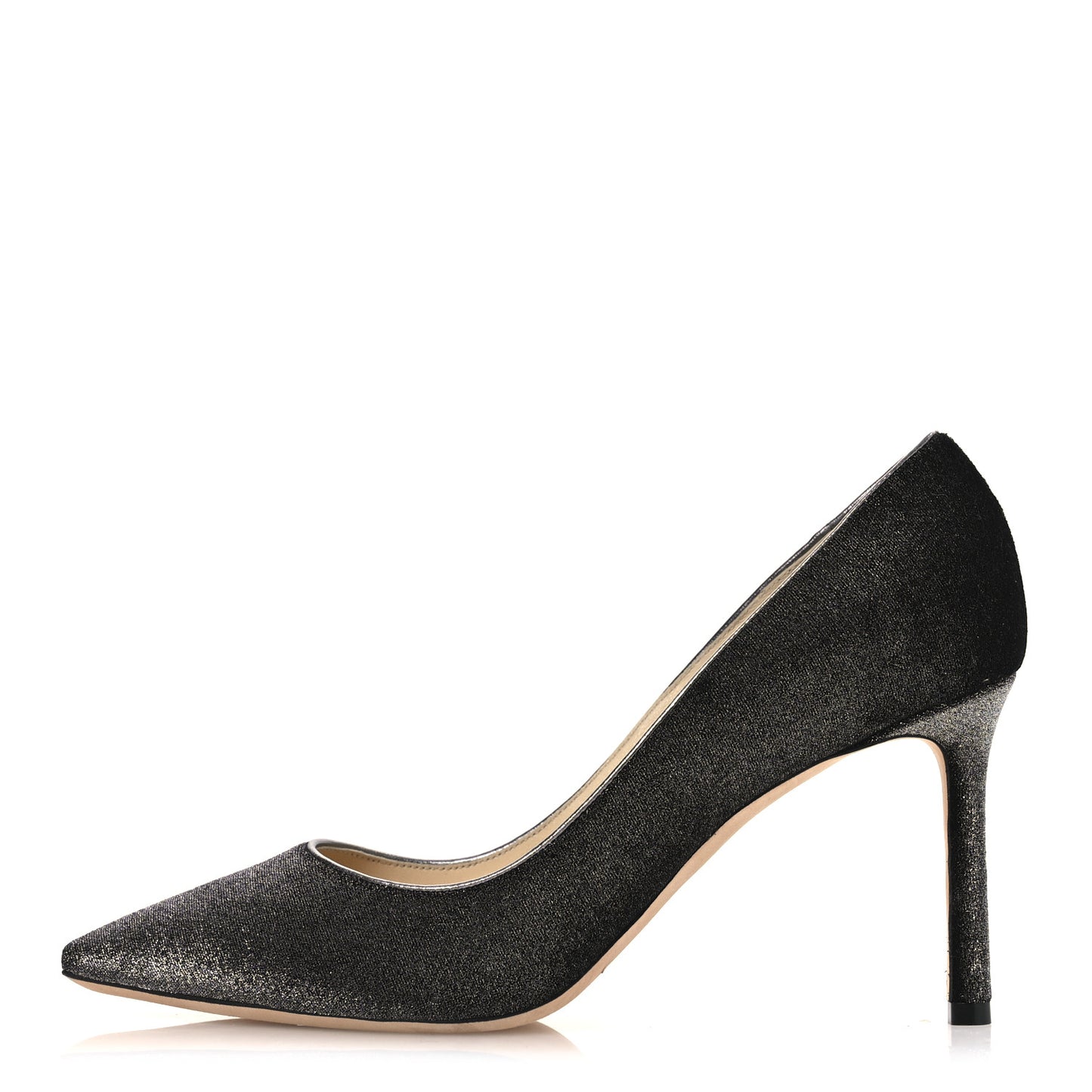 Metallic Velvet Romy 85 Pumps 39.5 Anthracite