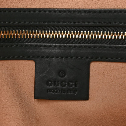 Gucci Soft GG Supreme Monogram Bees Medium Crossbody Tote Beige Oro Black 6 of 10
