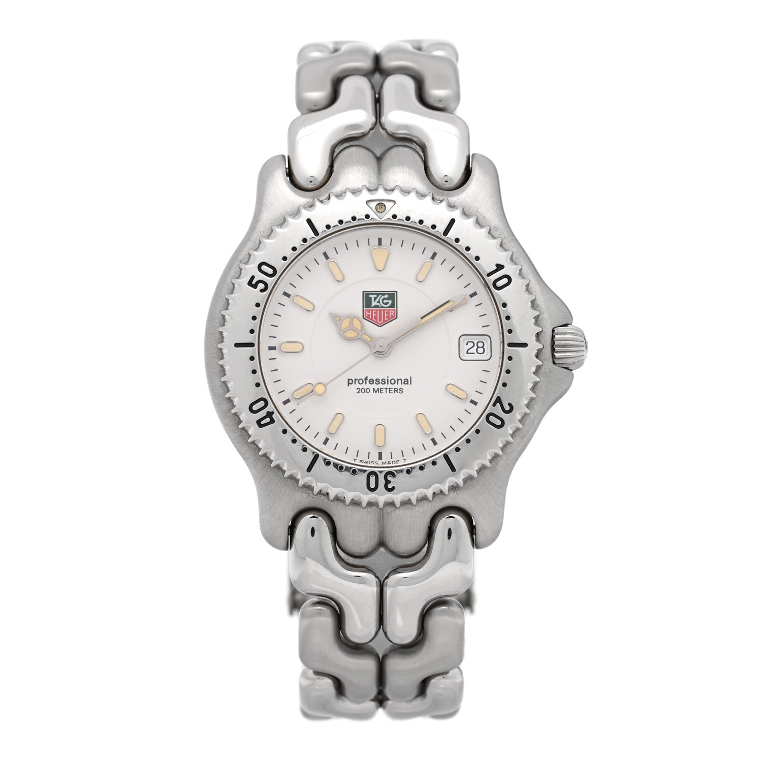 Tag Heuer Stainless Steel 38mm Professional Quartz Watch White WG1112 1 of 4