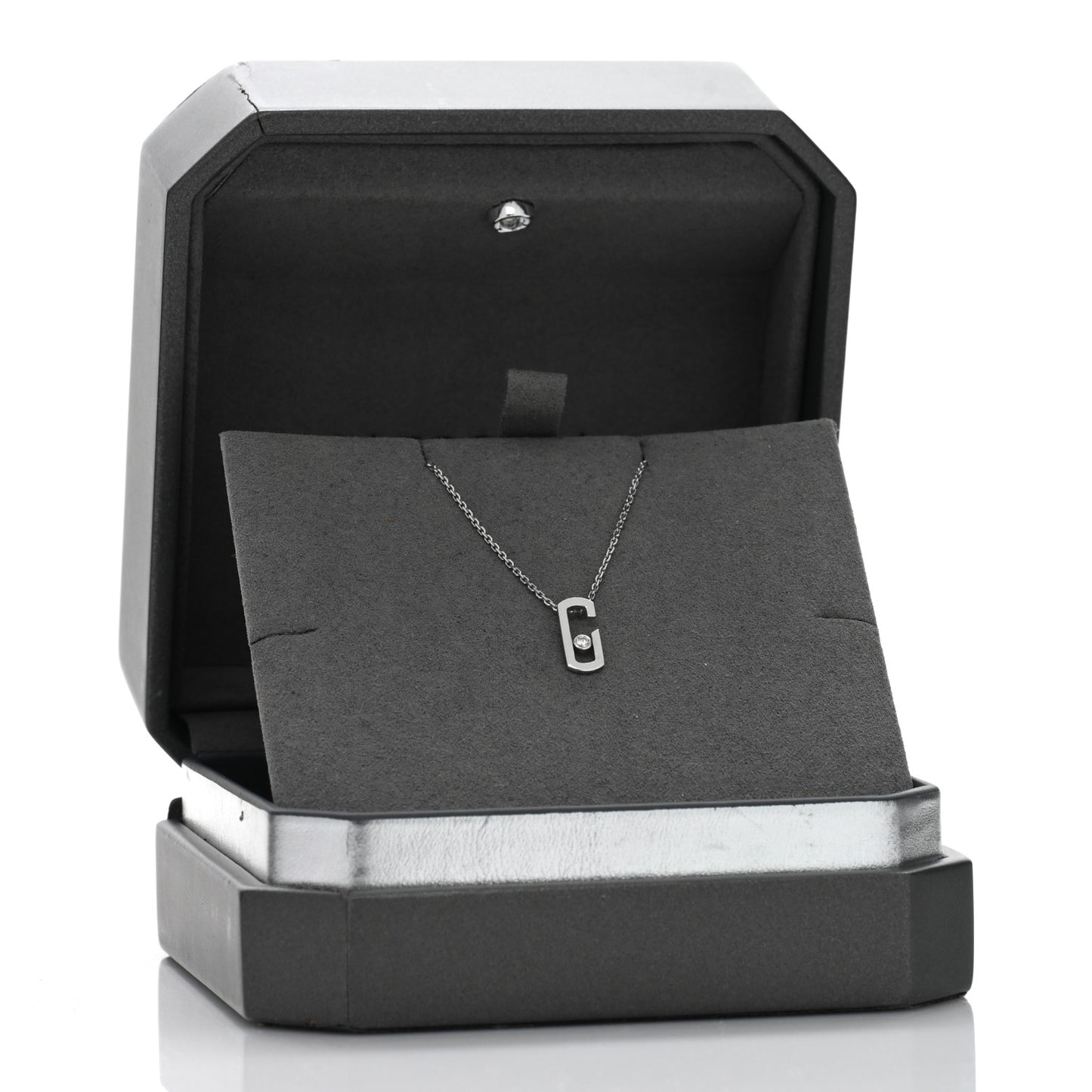 X GIGI HADID 18K White Gold Diamond Move Addiction Necklace